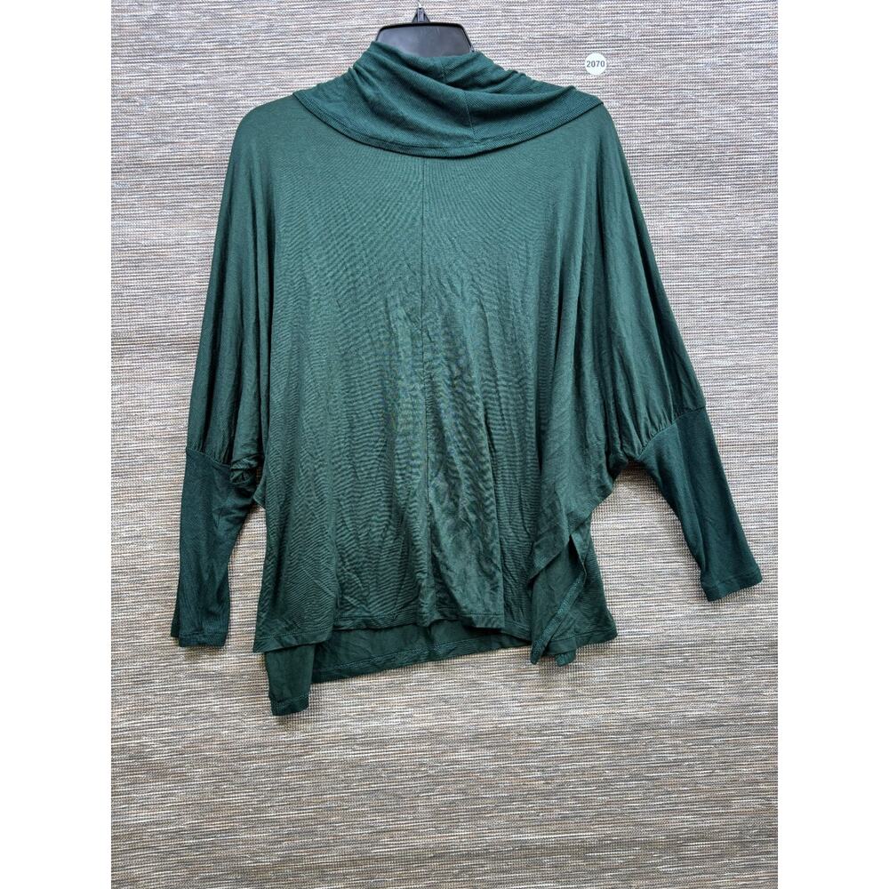Cable and Gauge Knit Sweater Womens Size M Green Scoop Neck 3/4 Sleeve NEW - Picture 2 of 8